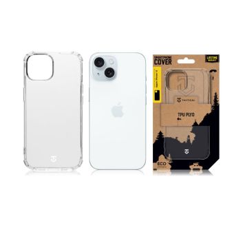 Silikónové puzdro na Apple iPhone 15 Tactical TPU Plyo transparentné