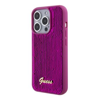 Obal Guess Sequin Script Logo Apple iPhone 15 GUHCP15SPSFDGSF Magenta