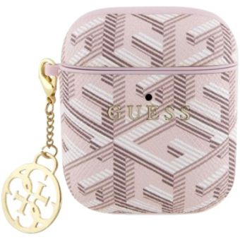 Obal Guess PU G Cube AirPods 1/2 GUA2PGCE4CP Pink