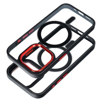 Obal COLOR EDGE MAG COVER MagSafe Apple iPhone 15 Plus black red