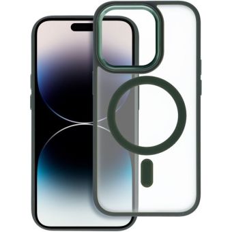 Obal Matte Mag Cover MagSafe Apple iPhone 15 Plus green