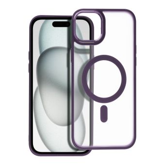 Obal Matte Mag Cover MagSafe Apple iPhone 15 Plus purple