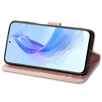 Diárové puzdro na Honor 90 Lite 5G MEZZO kvety fialové