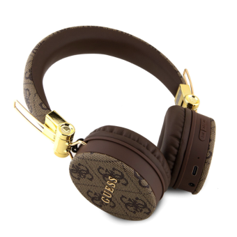 Guess PU 4G Metal Logo GUBH704GEMW, Bluetooth Stereo Headphone, Brown