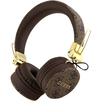 Guess PU 4G Metal Logo GUBH704GEMW, Bluetooth Stereo Headphone, Brown