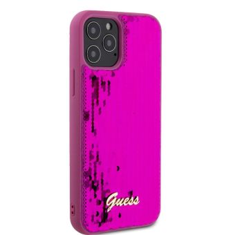 Obal Guess Sequin Script Logo Apple iPhone 12/12 Pro GUHCP12MPSFDGSF Magenta
