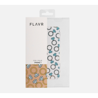 Silikónové puzdro na Apple iPhone 7/8/SE 2020/SE 2022 Flavr Real prstene