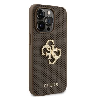 Obal Guess PU Perforated 4G Glitter Metal Logo Apple iPhone 15 Pro GUHCP15LPSP4LGE Taupe