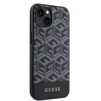 Obal Guess PU G Cube MagSafe Apple iPhone 15 GUHMP15SHGCFSEK Black