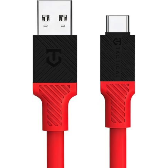Tactical Fat Man, USB-A na USB-C, 1m, červený