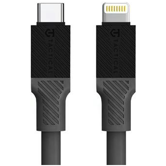 Tactical Fat Man, USB-C na Lightning, 1m, sivý