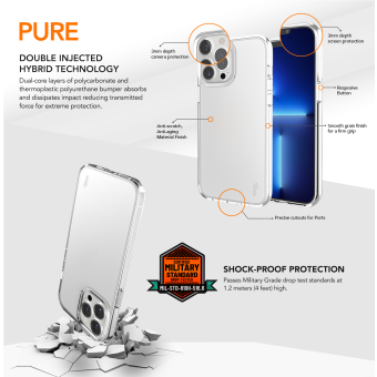 Ugly Rubber Pure TPU iPhone X/Xs - transparentné