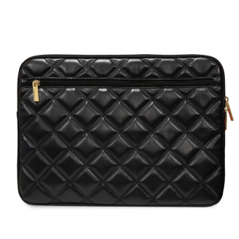 Puzdro Guess na notebook 13/14" GUCS14ZPSQSSGK PU Quilted 4G Metal Logo Computer Sleeve čierne
