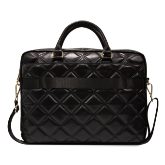 Puzdro Guess na notebook 15/16" GUCB15ZPSQSSGK PU Quilted 4G Metal Logo Computer Bag čierne