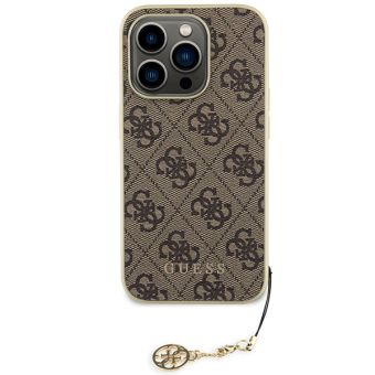 Obal Guess 4G Charm Apple iPhone 15 Pro GUHCP15LGF4GBR Brown
