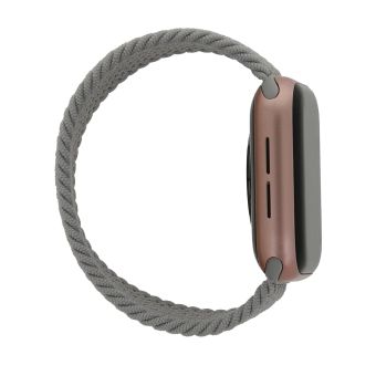 Náhradný remienok na Apple Watch 38/40/41 mm, dĺžka 145mm, Elastic band M, sivý