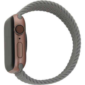 Náhradný remienok na Apple Watch 42/44/45 mm, dĺžka 155mm, Elastic band M, sivý