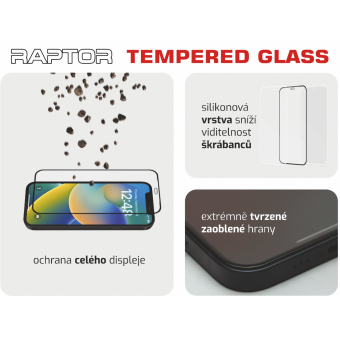 Tvrdené sklo na Oukitel WP17 SWISSTEN Raptor Diamond Ultra Clear 3D celotvárové čierne