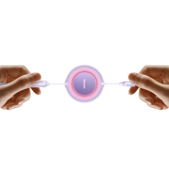 Baseus Bright Mirror 2 3v1 CAMJ010105, USB-C, Lightning, MicroUSB, 66W, 1.1m, fialový