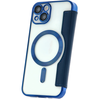 Diárové puzdro na Apple iPhone 12 Smart Chrome Mag modré