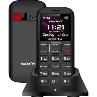 ALIGATOR A720 4G Senior čierny Plus stol.nab.