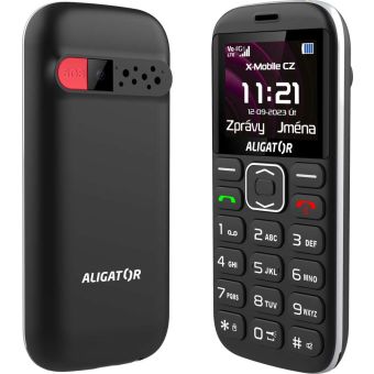 ALIGATOR A720 4G Senior čierny  Plus stol.nab.