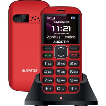 ALIGATOR A720 4G Sen. Červeno/čierny Plus st.nab.