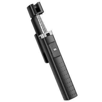 HOCO Selfie bluetooth tyč, ovládač, fourpod, Wave K18 - čierna