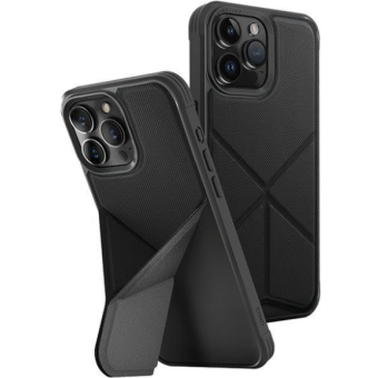 Plastové puzdro na Apple iPhone 15 Pro Max UNIQ Transforma MagClick Charging ebony black