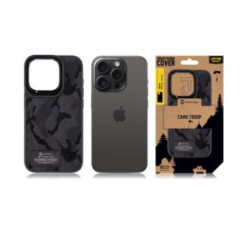 Obal Tactical Camo Troop Apple iPhone 15 Pro Black