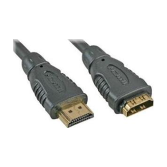 PremiumCord predlžovací kábel HDMI, M/F, 10m, čierny