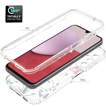 Odolné puzdro na Samsung Galaxy A14 LTE A145/A14 5G A146 Flower ružové