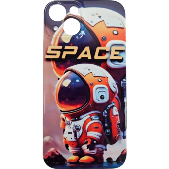 Plastové puzdro na Apple iPhone 13 Astronaut oranžový