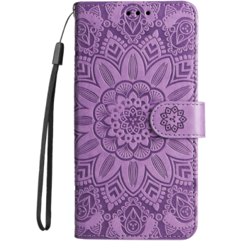 Diárové puzdro na Samsung Galaxy S23 FE 5G S711 MEZZO kvety fialové