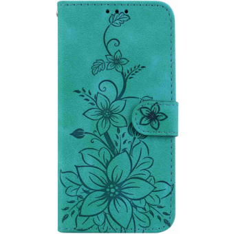 Diárové puzdro na Motorola Edge 40 Neo 5G MEZZO kvety zelené