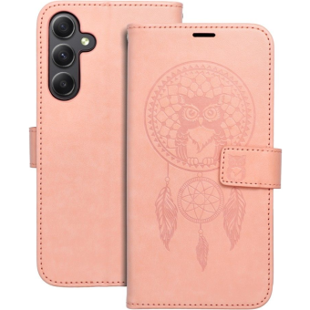 Diárové puzdro na Samsung Galaxy A55 5G A556 MEZZO dreamcatcher peach fuzz