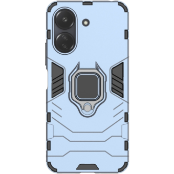 Odolné puzdro na Xiaomi Redmi 13C/Poco C65 Ring Armor Rugged svetlo modré