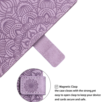 Diárové puzdro na Oppo A17 MEZZO mandala fialové
