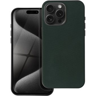 Plastové puzdro na Apple iPhone 15 Pro Woven Mag Cover zelené