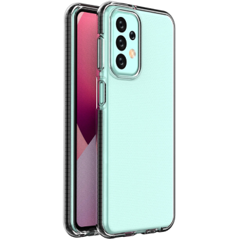 Silikónové puzdro na Samsung Galaxy A23 4G A235/A23 5G A236 Spring transparento-čierne