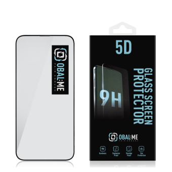 Tvrdené sklo na Xiaomi Redmi 12 4G/5G OBAL:ME 5D celotvárové čierne