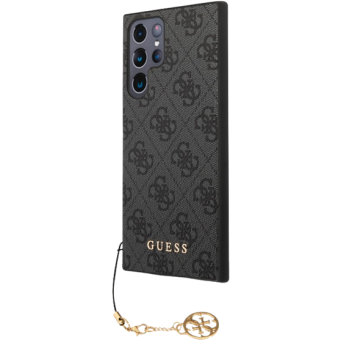 Plastové puzdro Guess na Samsung Galaxy S24 Ultra 5G S928 GUHCS24LGF4GGR 4G Charms čierne