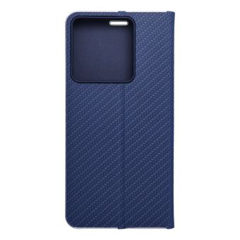 Diárové puzdro na Xiaomi Redmi Note 13 Pro 5G/Poco X6 5G LUNA Carbon modré
