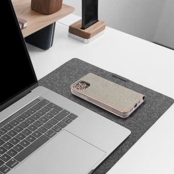 Diárové puzdro na Xiaomi Redmi Note 13 Pro 5G/Poco X6 5G LUNA Gold strieborné