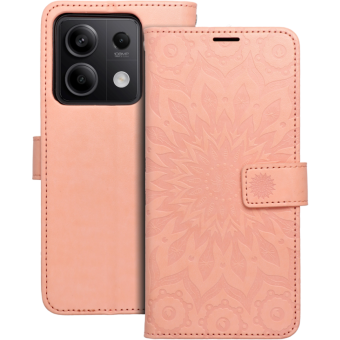 Diárové puzdro na Xiaomi Redmi Note 13 5G MEZZO mandala peach fuzz