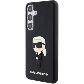 Plastové puzdro Karl Lagerfeld na Samsung Galaxy S24+ 5G S926 KLHCS24M3DRKINK Rubber Ikonik NFT čierne
