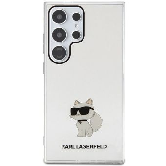 Plastové puzdro Karl Lagerfeld na Samsung Galaxy S24 Ultra 5G S928 KLHCS24LHNCHTCT IML Choupette NFT transparentné
