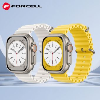 Náhradný remienok na Apple Watch 42/44/45/49 mm Forcell F-Design FA12 yellow