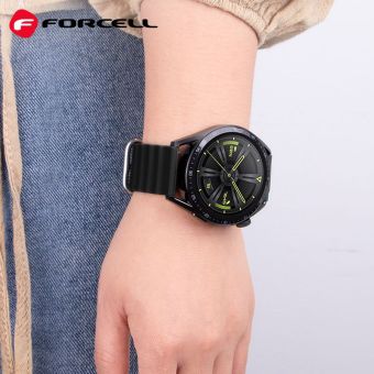 Náhradný remienok na Samsung Watch 20mm Forcell F-Design FS01 black