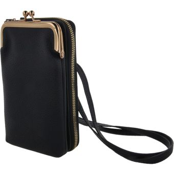 Obal 2in1 phone bag, univerzálne puzdro/peňaženka na mobil, black